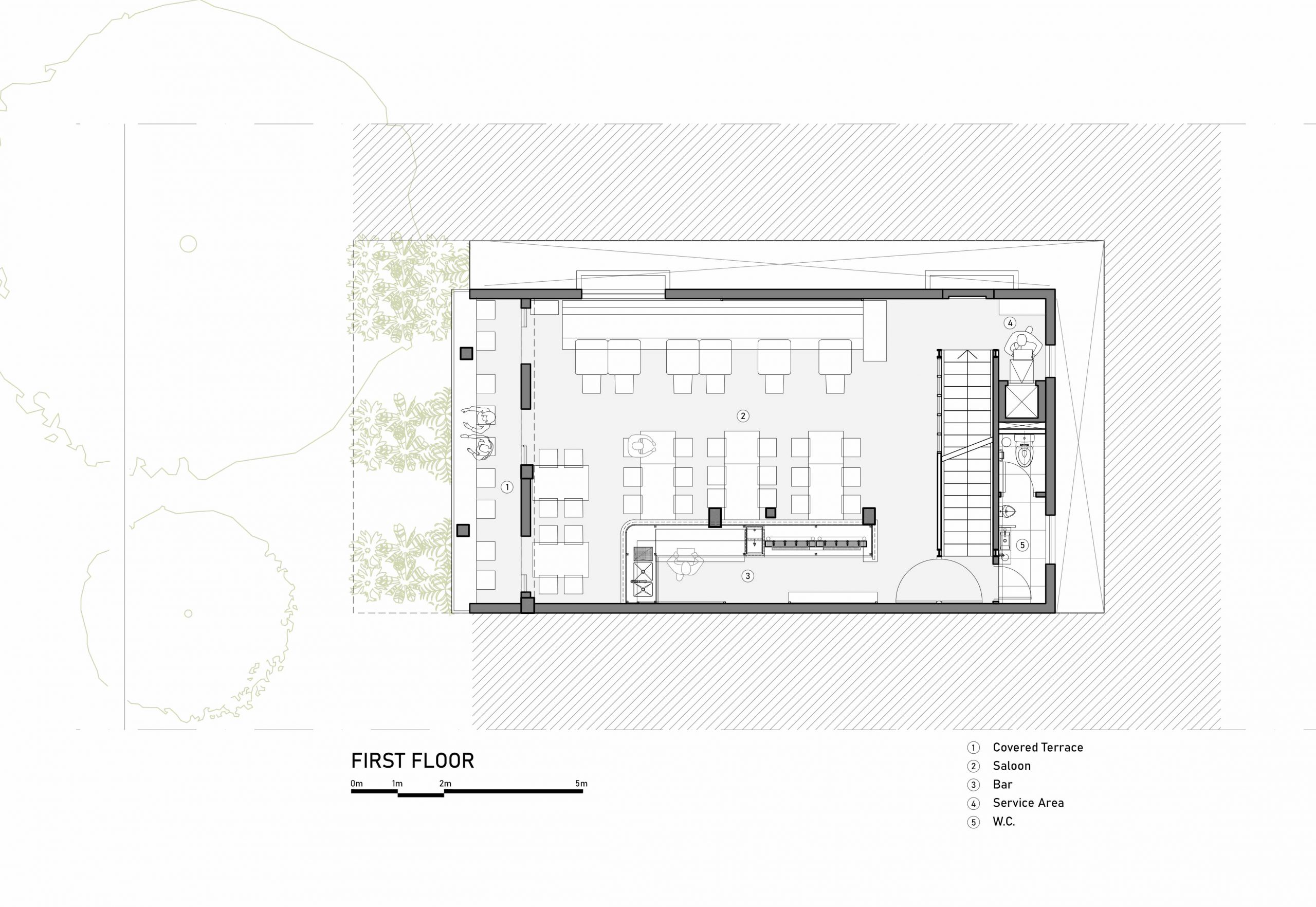 Belgo-1F-Plan architecture-bar-restaurant-pub-industrial-belgo-vietnam-saigon
